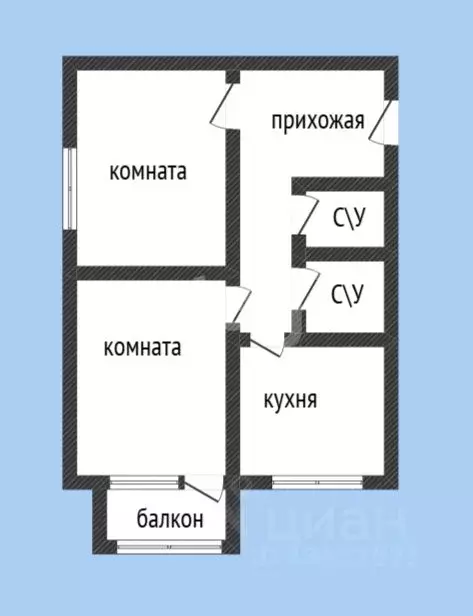 2-к кв. Приморский край, Владивосток ул. Шепеткова, 46 (43.7 м) - Фото 1