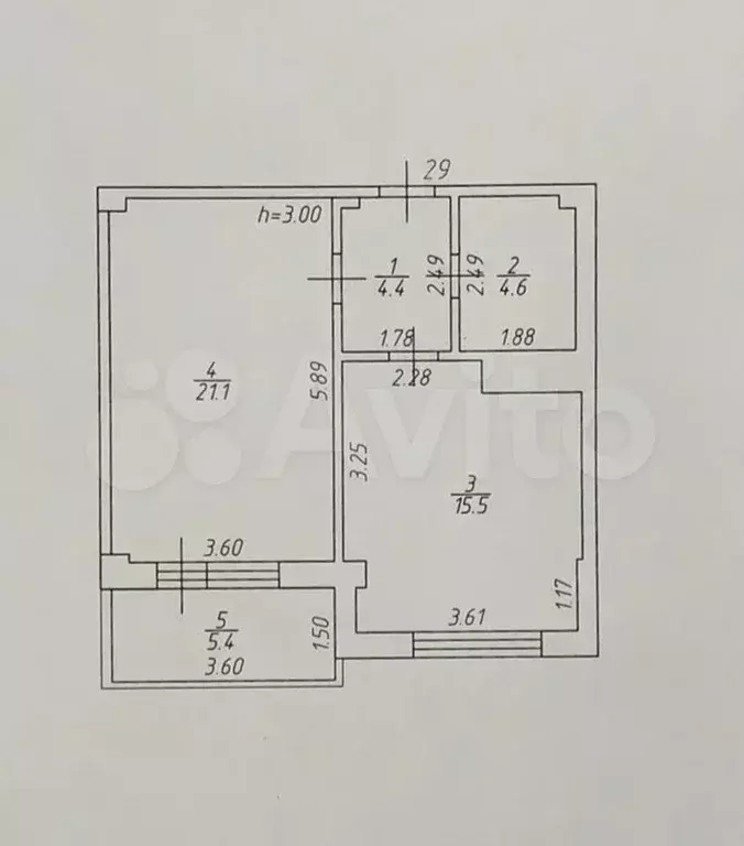 1-к. квартира, 51 м, 6/7 эт. - Фото 0