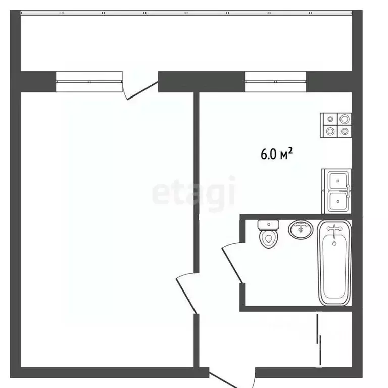 1-к кв. Владимирская область, Муром ул. Энгельса, 15 (31.6 м) - Фото 1
