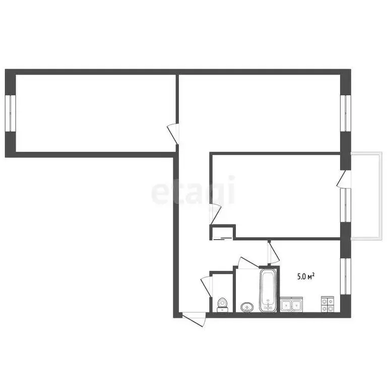 3-комнатная квартира: Ярославль, улица Гоголя, 17Б (59 м) - Фото 1