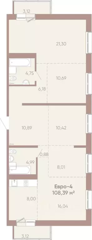 5-к кв. Иркутская область, Иркутск Советская ул., 109/3 (108.39 м) - Фото 0