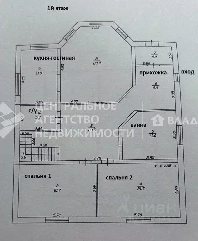 Дом в Рязанская область, Рыбное ул. Олимпийская, 19 (140 м) - Фото 2