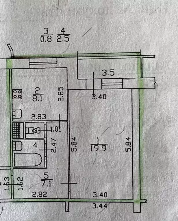 1-к кв. Санкт-Петербург, Санкт-Петербург, Красное Село Гатчинское ш., ... - Фото 2