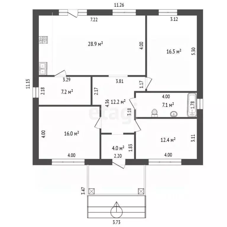 Дом в Ростовская область, Аксайский район, Щепкинское с/пос, ... - Фото 2