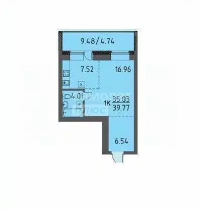1-к кв. Томская область, Томский район, д. Кисловка, Левобережный мкр ... - Фото 1