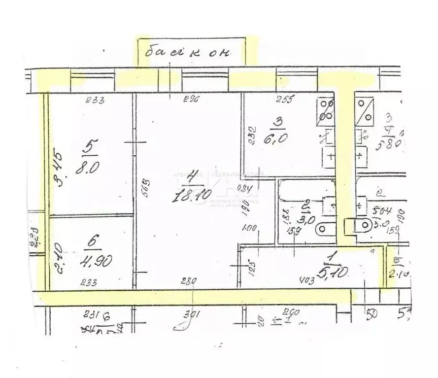 2-к кв. Нижегородская область, Нижний Новгород Кировская ул., 5 (46.2 ... - Фото 1