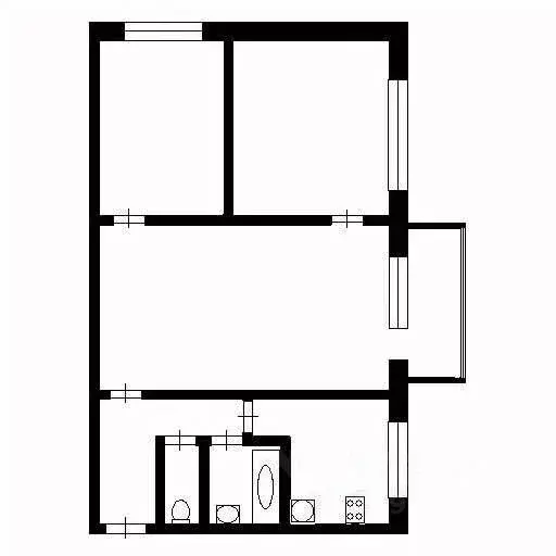 3-к кв. Тульская область, Тула ул. Юлиуса Фучика, 22к2 (47.8 м) - Фото 2