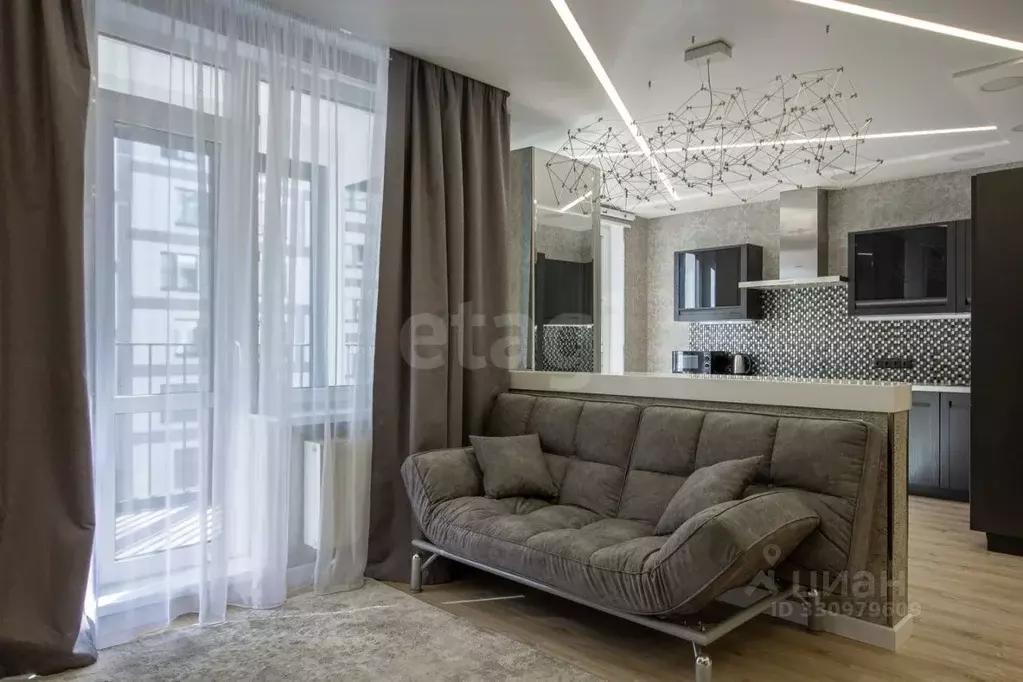 Студия Санкт-Петербург Кременчугская ул., 9К1 (47.0 м) - Фото 2