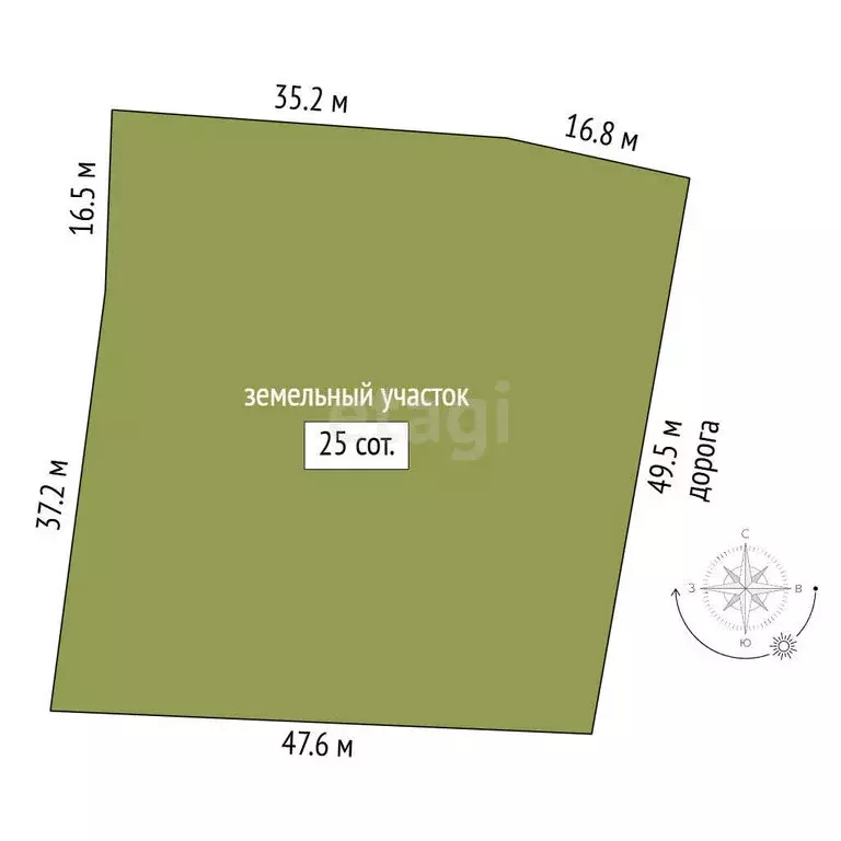 Участок в Тюменская область, село Вагай (25 м) - Фото 1