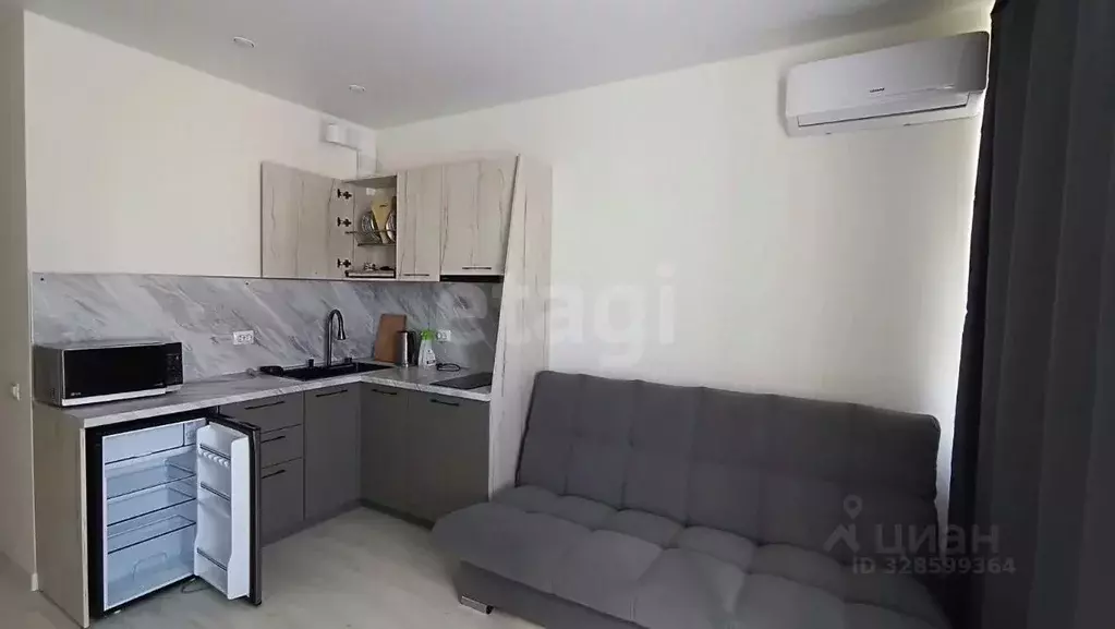 Студия Тюменская область, Тюмень ул. Андрея Кореневского, 7 (24.0 м) - Фото 1