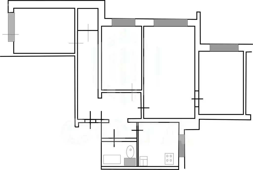 4-комнатная квартира: Воронеж, Московский проспект, 127 (85 м) - Фото 1
