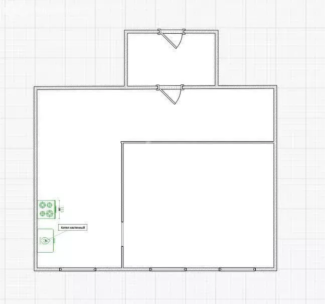 Дом в село Андреевское, Центральная улица (44.3 м) - Фото 1