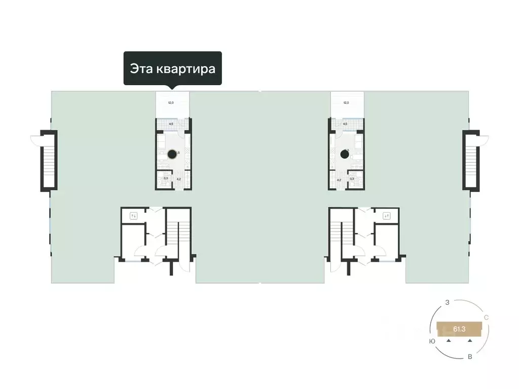 1-к кв. Тюменская область, Тюмень ул. Игоря Комиссарова, 8 (25.24 м) - Фото 1