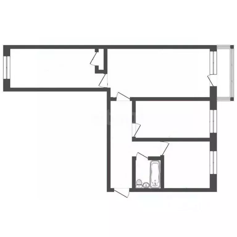 3-к кв. Алтайский край, Бийск ул. Петра Мерлина, 16 (59.2 м) - Фото 2