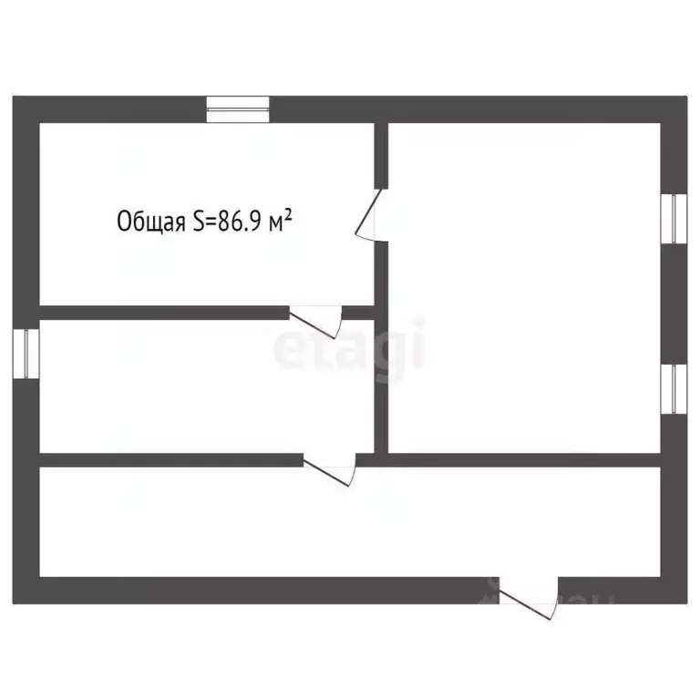 Дом в Кемеровская область, Юрга Коммунистическая ул., 46 (87 м) - Фото 1