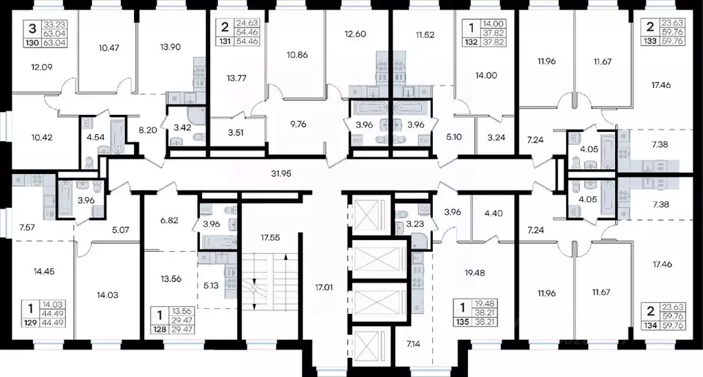 1-к кв. Приморский край, Владивосток ул. Тухачевского, 80 (37.82 м) - Фото 2