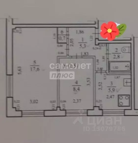 2-к кв. Забайкальский край, Чита Украинский бул., 16А (40.7 м) - Фото 1