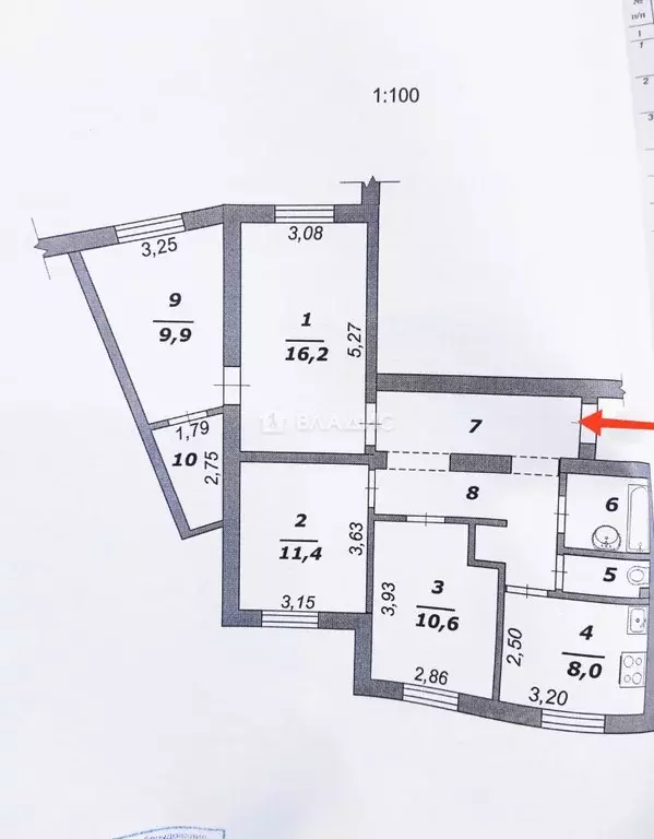 3-к кв. Белгородская область, Белгородский район, Разумное рп ул. ... - Фото 2