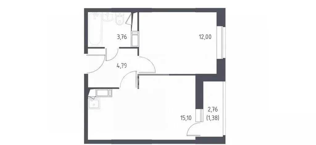 1-комнатная квартира: деревня Мисайлово, улица Современников, 5 (37 м) - Фото 0