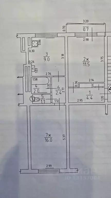 2-к кв. Калининградская область, Гурьевский муниципальный округ, пос. ... - Фото 2