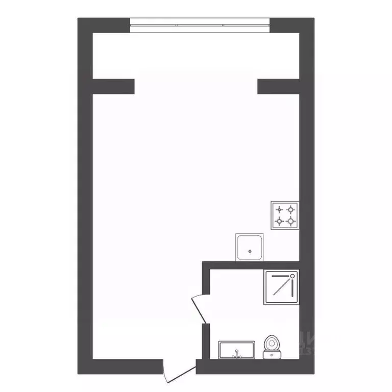 Студия Амурская область, Благовещенск Серышевский пер., 16 (25.0 м) - Фото 2