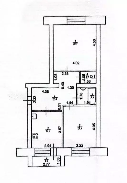 2-к кв. Татарстан, Зеленодольск ул. Карла Маркса, 10 (61.1 м) - Фото 1