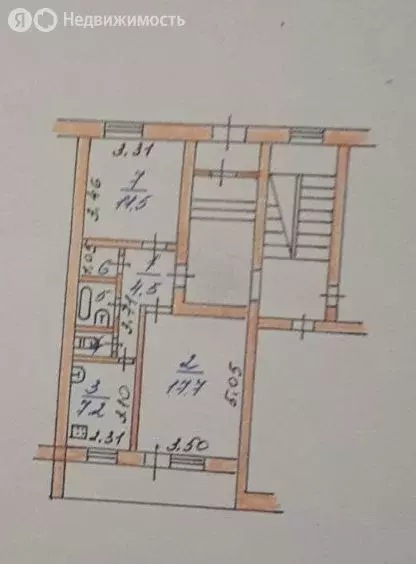 2-комнатная квартира: Валдай, улица Радищева, 62 (46 м) - Фото 2