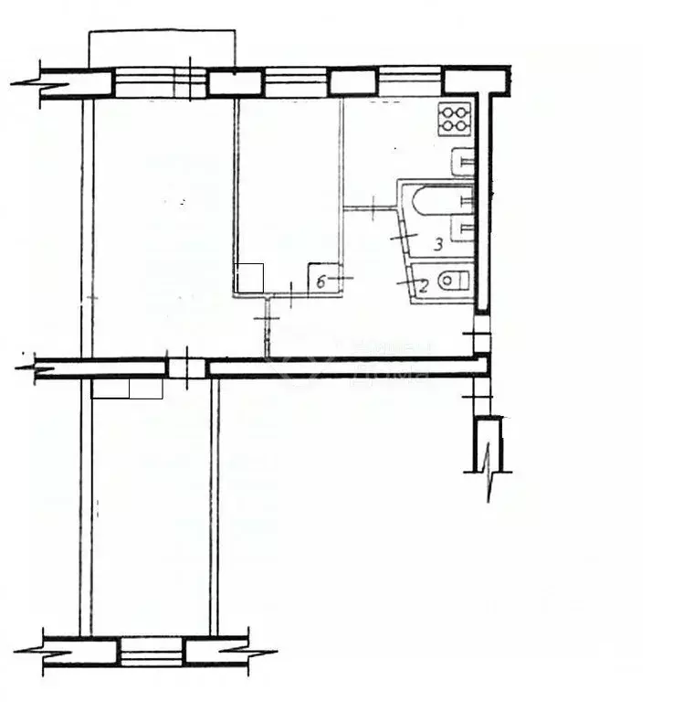 3-к кв. Волгоградская область, Волгоград Триумфальная ул., 5А (59.7 м) - Фото 2