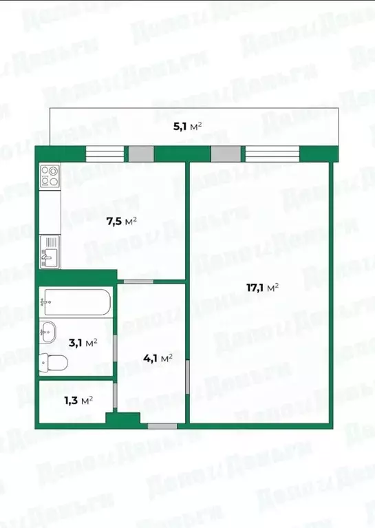 1-к кв. Кировская область, Киров ул. Некрасова, 23 (33.1 м) - Фото 0