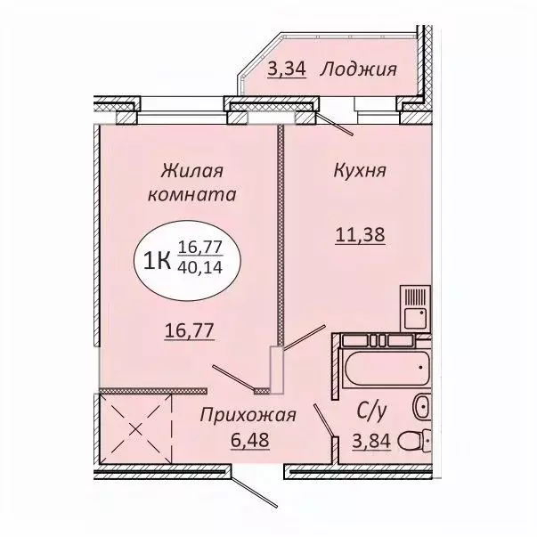 1-к кв. Новосибирская область, Новосибирск 2-я Воинская ул., 53 (40.14 ... - Фото 0