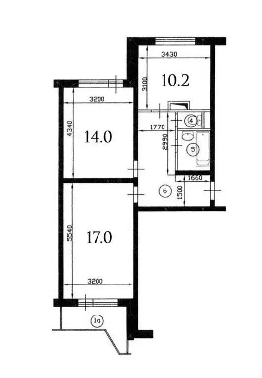 2-комнатная квартира: Москва, Клязьминская улица, 29к1 (58.2 м) - Фото 1