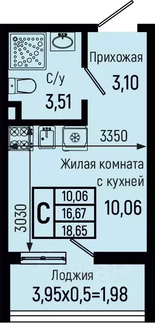 Студия Краснодарский край, Туапсинский муниципальный округ, с. Небуг ... - Фото 0