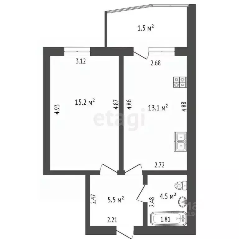 1-к кв. Мордовия, Саранск ул. Победы, 22 (38.3 м) - Фото 1