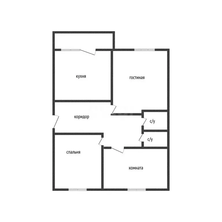 3-комнатная квартира: посёлок городского типа Редкино, улица Гагарина, ... - Фото 1