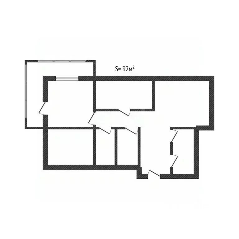 3-к кв. Брянская область, Брянск ул. Имени О.С. Визнюка, 14 (92.0 м) - Фото 0