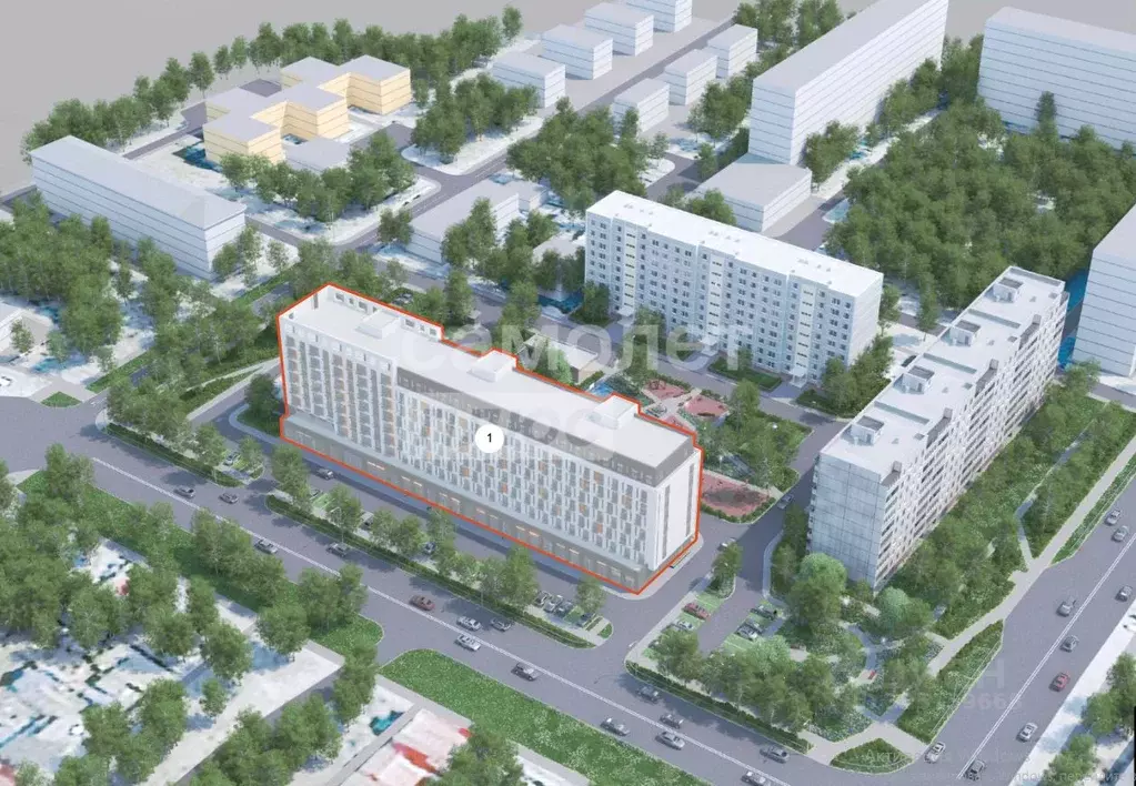 2-к кв. Омская область, Омск ул. Красный Пахарь, 2 (55.89 м) - Фото 0