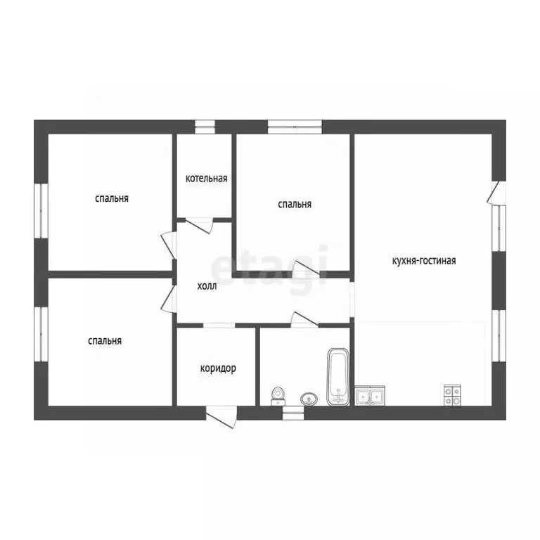 Дом в Тюменская область, Тюмень Матрешка ТСН, ул. Знатная (90 м) - Фото 2