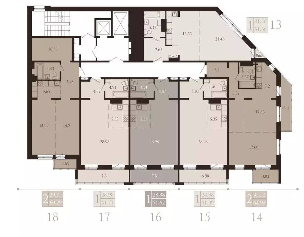 1-к кв. Иркутская область, Иркутск Советская ул., 115/1Б (51.09 м) - Фото 2