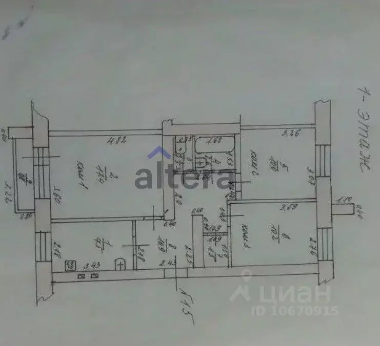 3-к кв. Татарстан, Казань Минусинская ул., 1к1 (61.4 м) - Фото 2