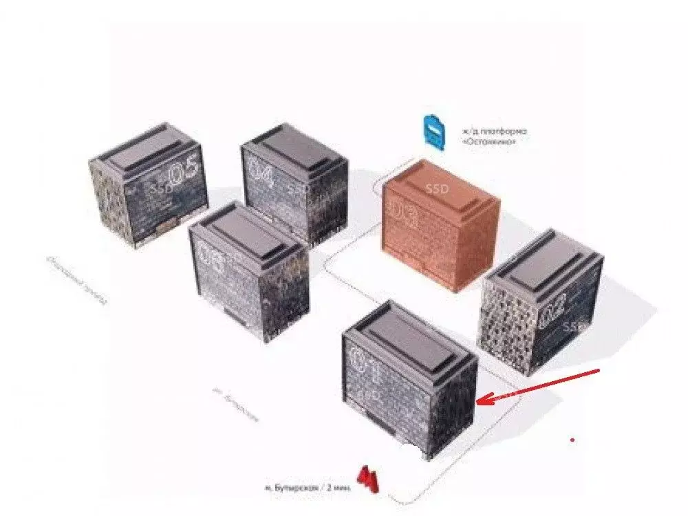 Торговая площадь в Москва Огородный проезд, 16/1с3 (132 м) - Фото 1