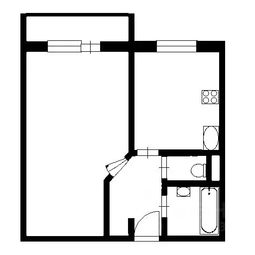 1-к кв. Санкт-Петербург ул. Ушинского, 2к1 (42.1 м) - Фото 2