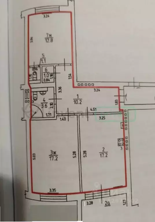 2-к кв. Калининградская область, Калининград Артиллерийская ул., 79 ... - Фото 2