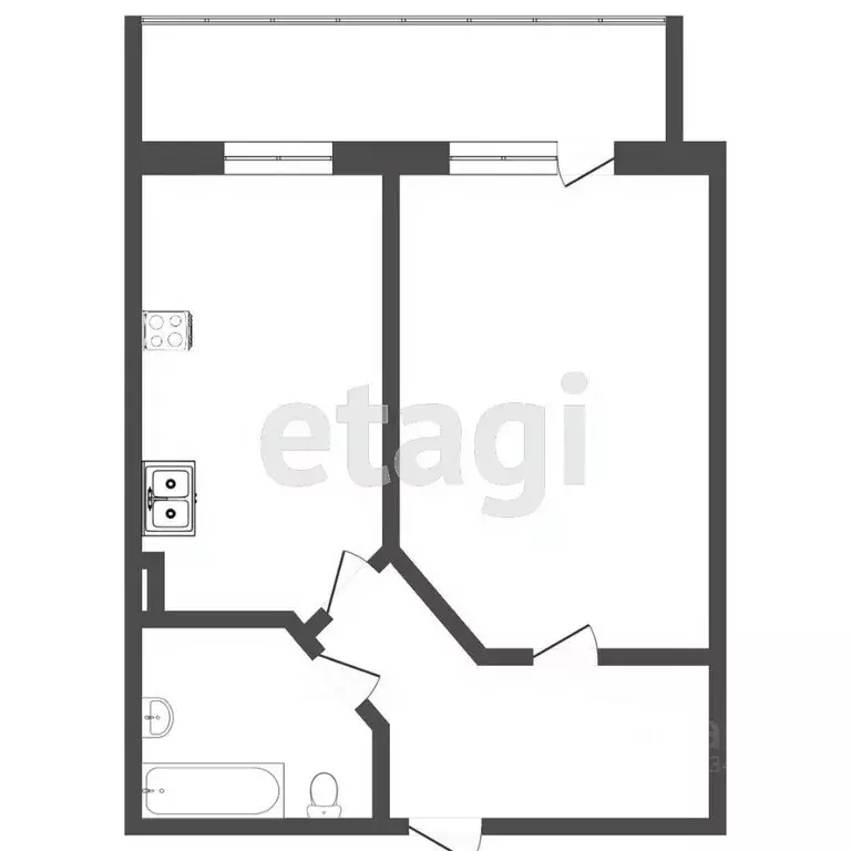 1-к кв. Тюменская область, Тюмень ул. Суходольская, 12 (38.2 м) - Фото 2
