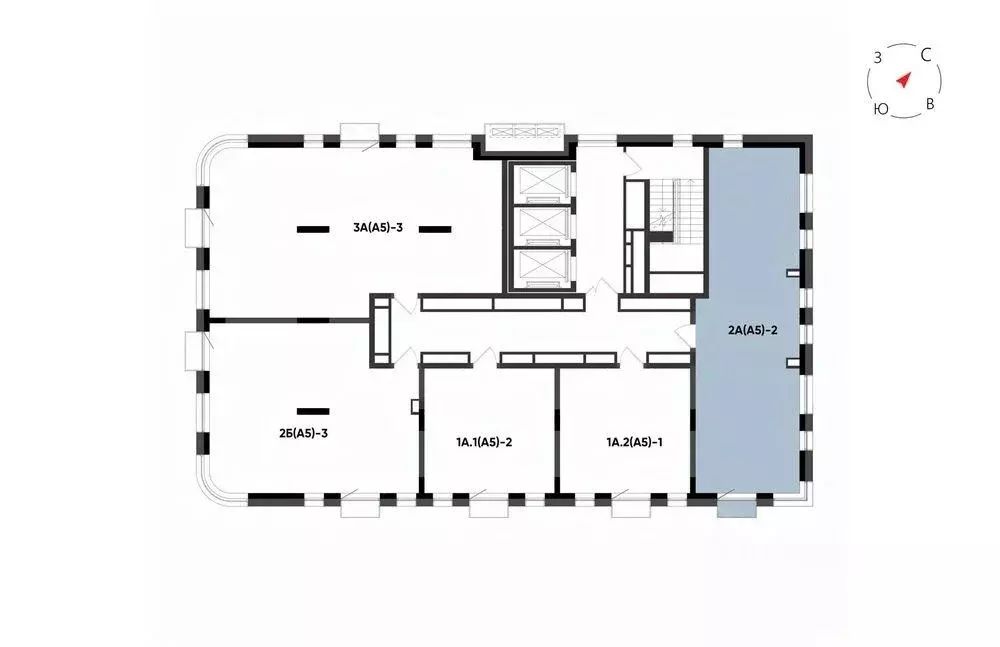 2-к кв. Татарстан, Казань Минтимер жилой комплекс (70.46 м) - Фото 2