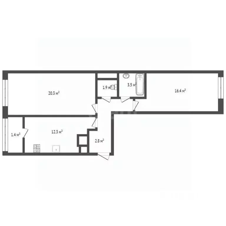 2-к кв. Москва Родниковая ул., 30к3 (62.0 м) - Фото 2