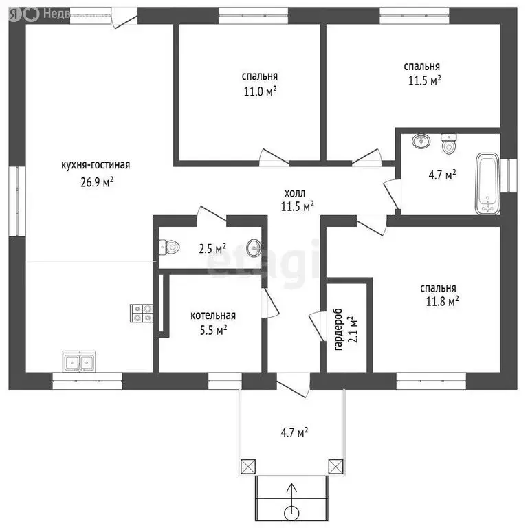 Дом в Джалиль, улица Мира (99.4 м) - Фото 1