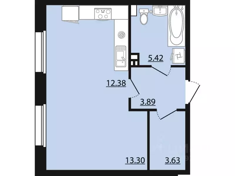 Студия Воронежская область, Рамонский район, Яменское с/пос, пос. ... - Фото 1