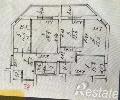 4-к. квартира, 98,5 м, 10/12 эт. - Фото 0