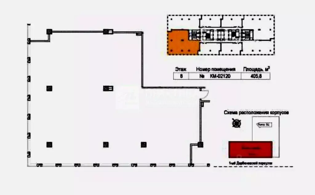 Офис в Москва Дербеневская ул., вл1 (406 м) - Фото 2