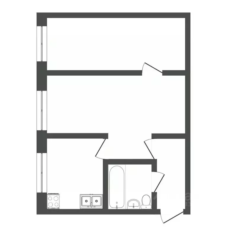 2-к кв. Тюменская область, Тюмень ул. Пермякова, 4 (44.7 м) - Фото 2